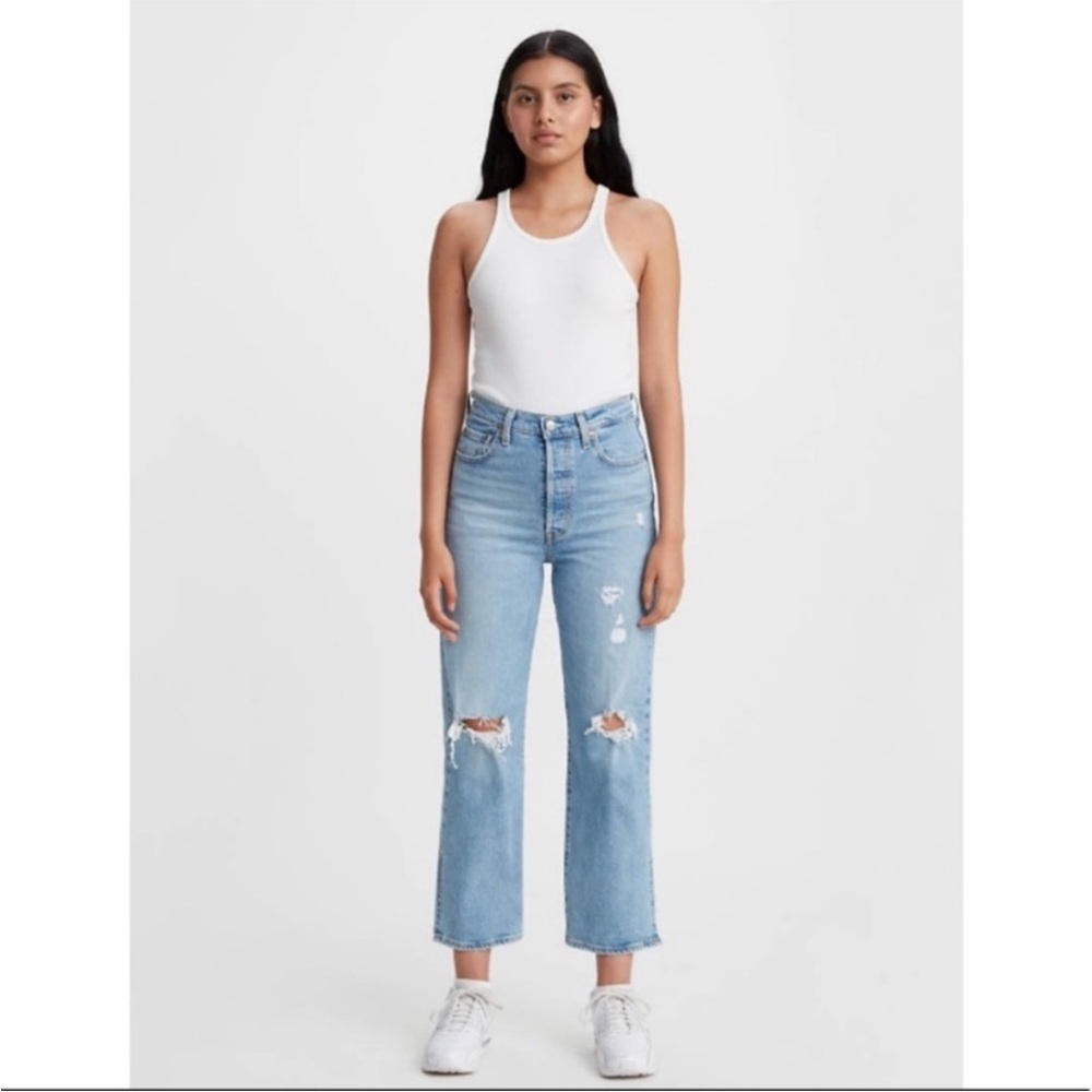 NWT Levi's® Premium RIBCAGE STRAIGHT ANKLE JEANS